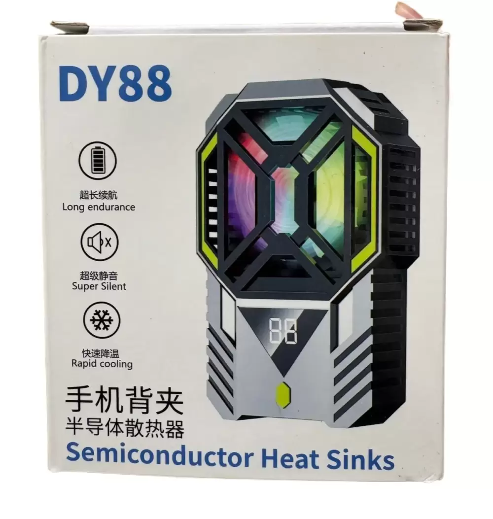 DY88 Phone Charging Semiconductor Cooling Fan Radiator Back-clip Universal For Phone Game Cooler Live Broadcast Stand Cooling