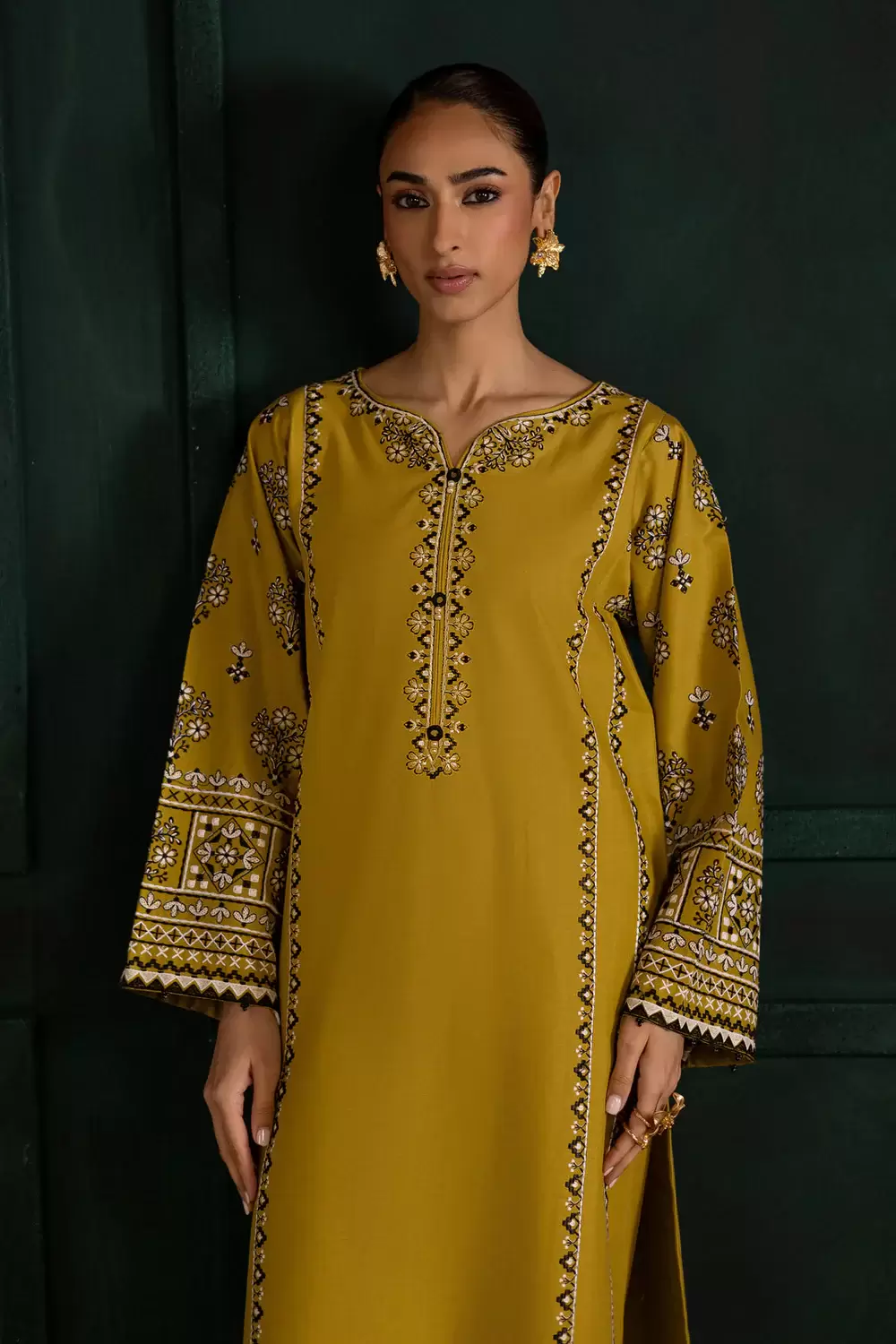 Kantha 2-Piece Embroidered Pima Lawn Suit - thumbnail 4