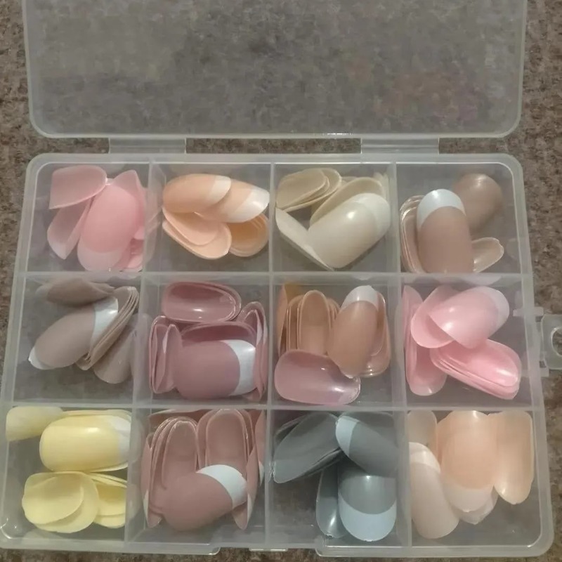 French Tip Nails 144 Pcs Nude Shades Boxed - thumbnail 5