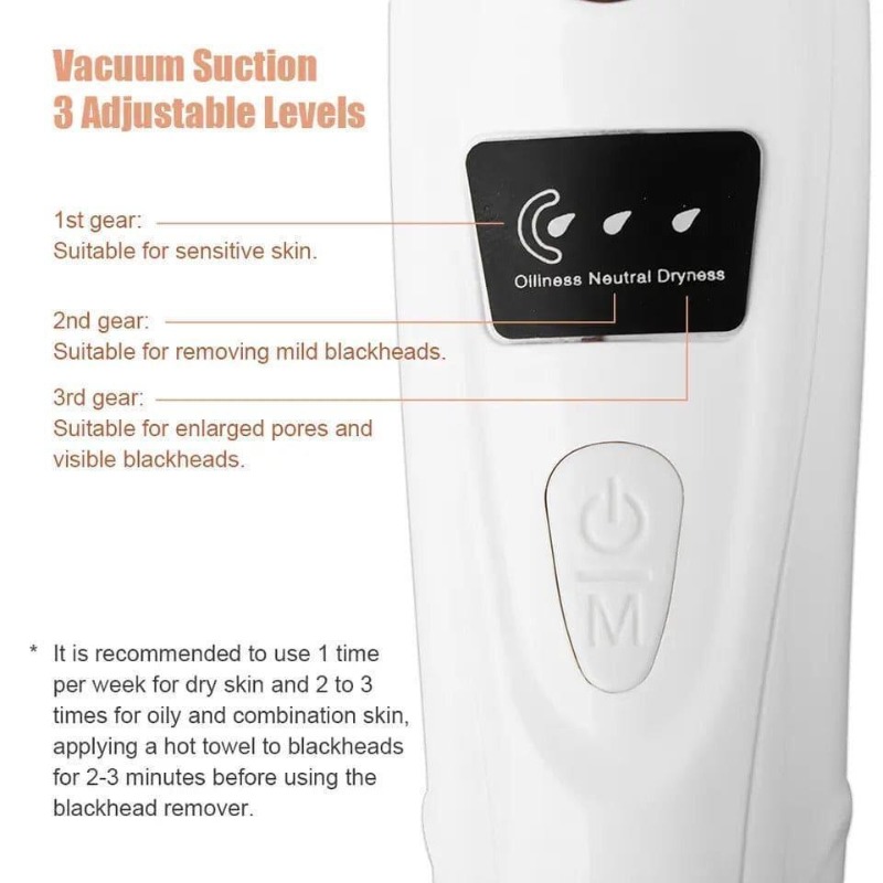 Blackhead Remover with Digital Display & Multiple Tips - thumbnail 3