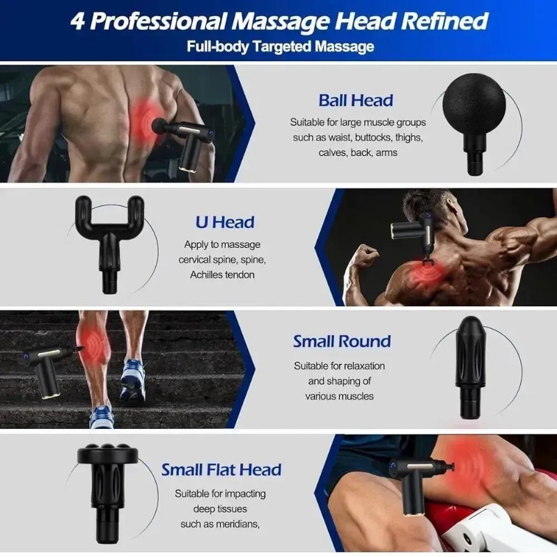 Mini Massager Gun Quiet Rechargeable Travel-Friendly - thumbnail 5