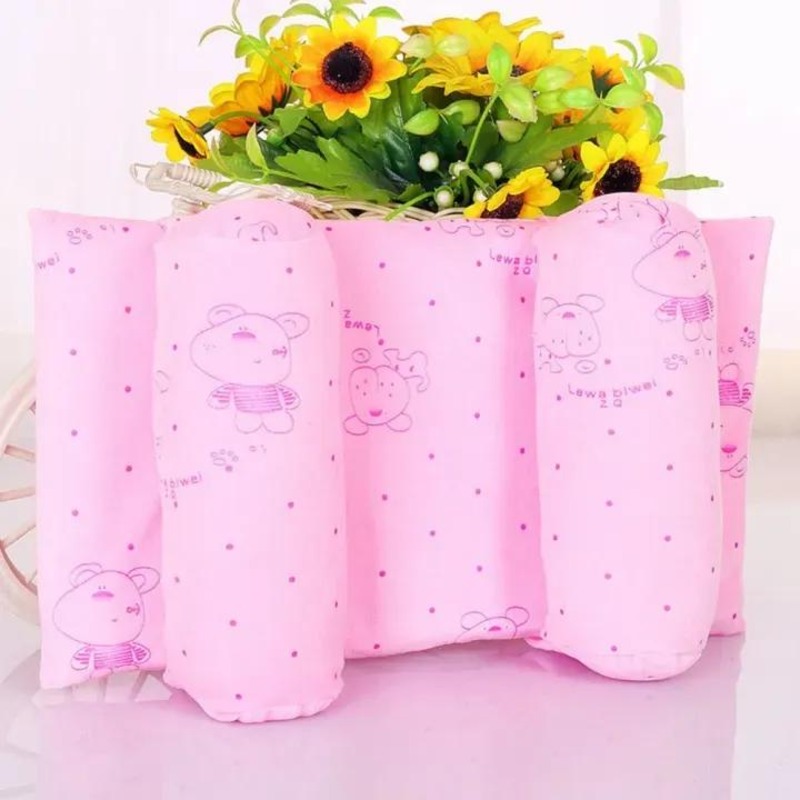 Baby Head Pillow Soft Cotton Pink Blue Beige - thumbnail 5