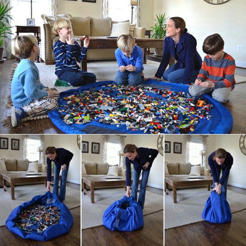 Extra Large Storage Bag for Kids Toys & Blankets - thumbnail 2