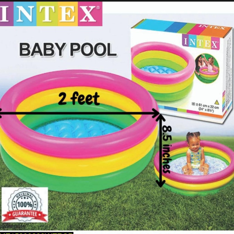 Intex Rainbow Baby Pool 2ft Deep 8.5"