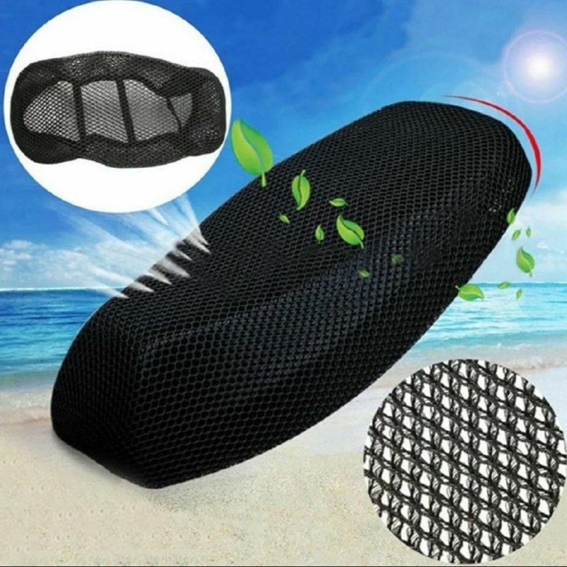 Black Mesh Bike Seat Cover for Hot Weather