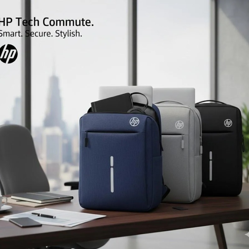 HP Tech Commute Laptop Bag Multicolor Polyester Travel Work