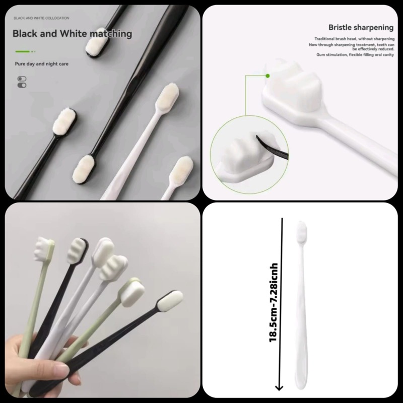 Soft Bristle Toothbrush With 10000 Micro Nano Bristles - Extra Soft - thumbnail 4