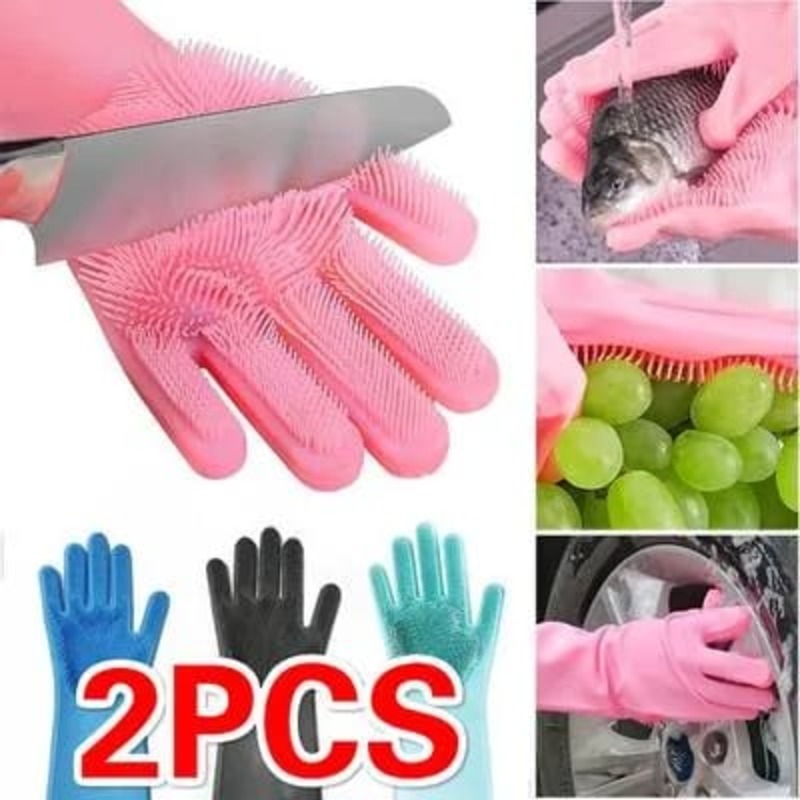 Silicone Dish washing Gloves - thumbnail 5