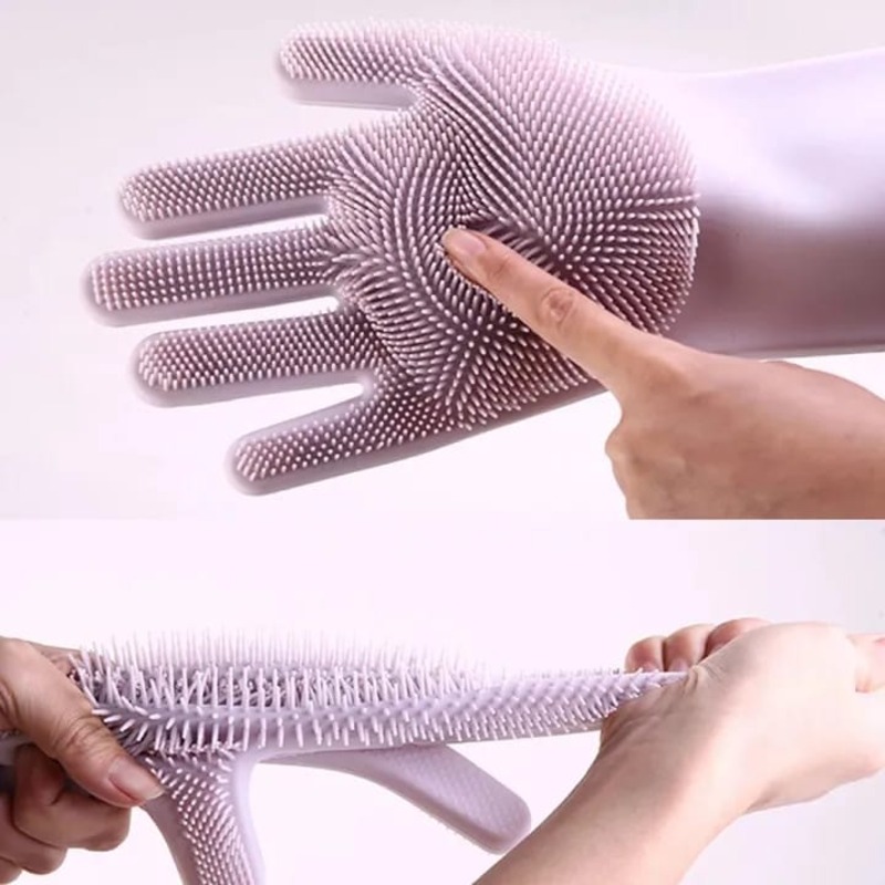 Silicone Dish washing Gloves - thumbnail 6
