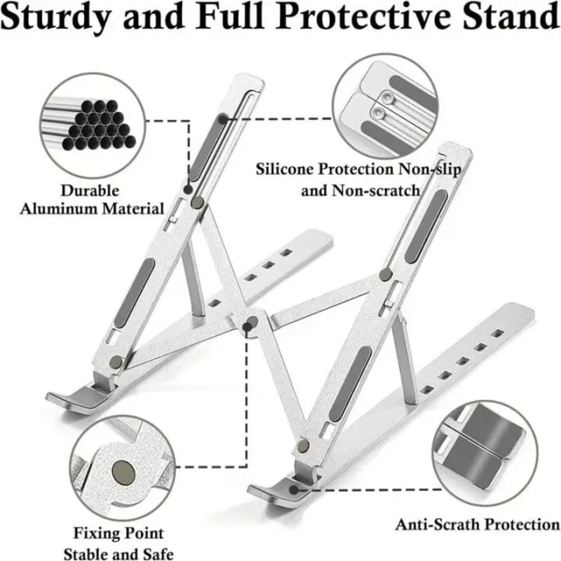 Adjustable Aluminium Laptop Stand - thumbnail 2
