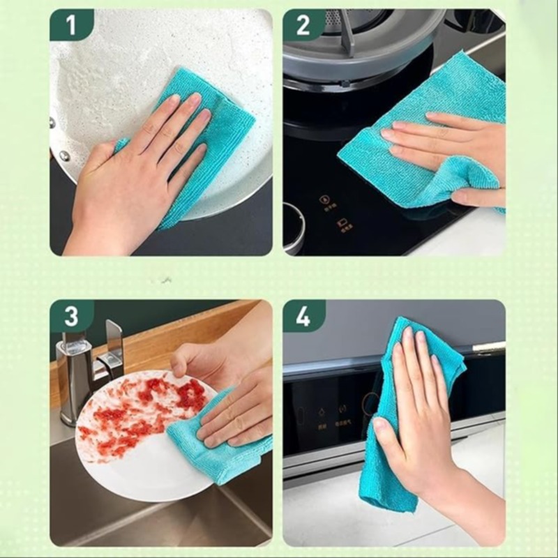 20Pcs Disposable Towel For Kitchen, Bathroom, Car Windows, Furniture, Dish Cleaning - thumbnail 3