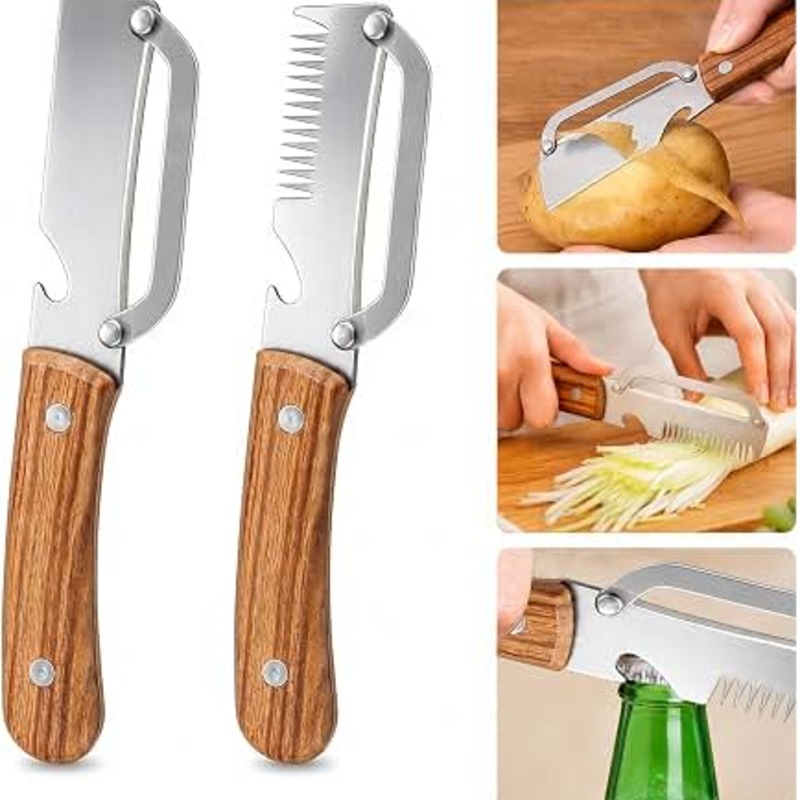 3-in-1 Stainless Steel Vegetable Peeler - thumbnail 2