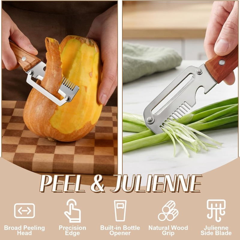 3-in-1 Stainless Steel Vegetable Peeler - thumbnail 4
