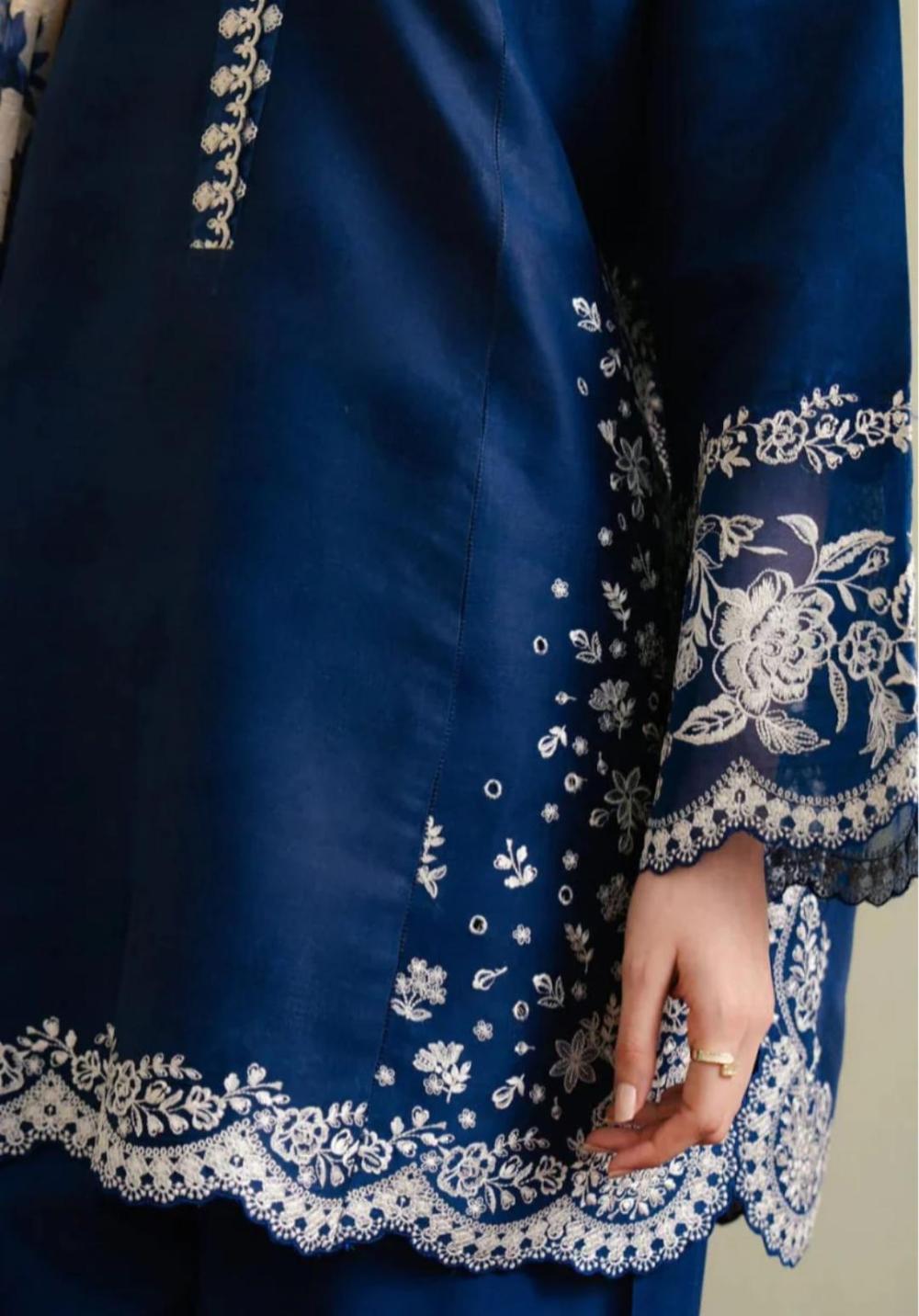 Coco By Zara Shah Jahan | Royal Blue - Lawn - thumbnail 3