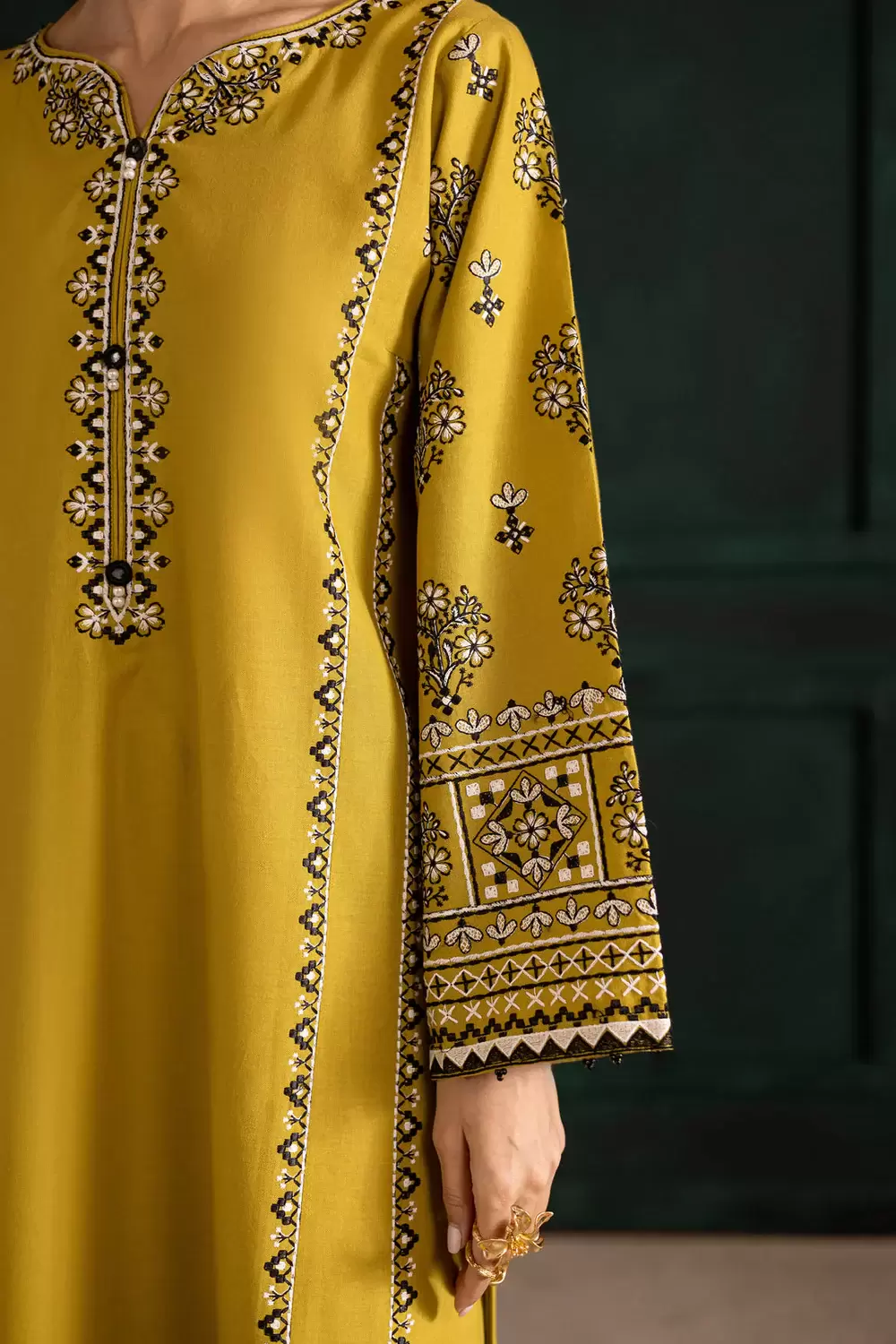Kantha 2-Piece Embroidered Pima Lawn Suit - thumbnail 6