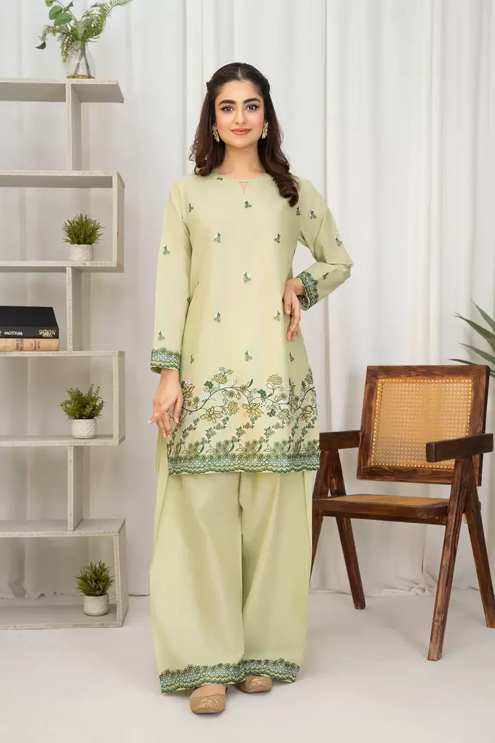 Nayirah 3-Piece Embroidered Lawn Suit - thumbnail 4