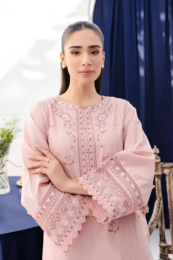 Asher 2-Piece Embroidered Pima Lawn Suit