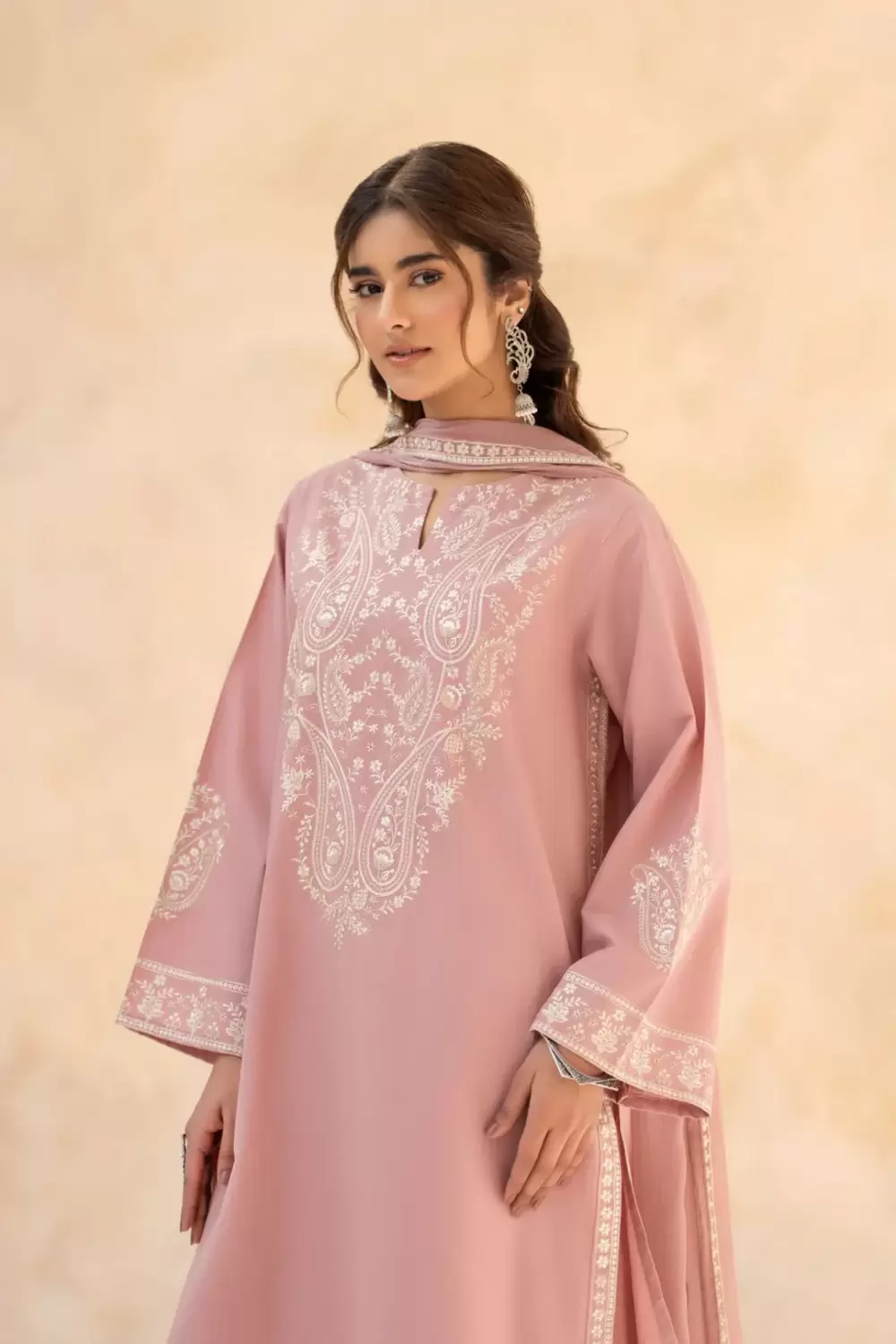 Nayra Blush 3-Piece Embroidered Lawn Suit - thumbnail 4