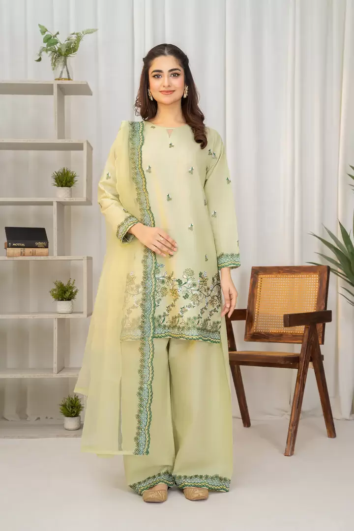 Nayirah 3-Piece Embroidered Lawn Suit - thumbnail 2