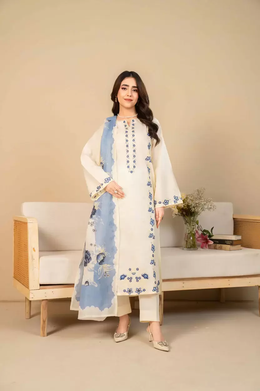 Sheesha 3-Piece Embroidered