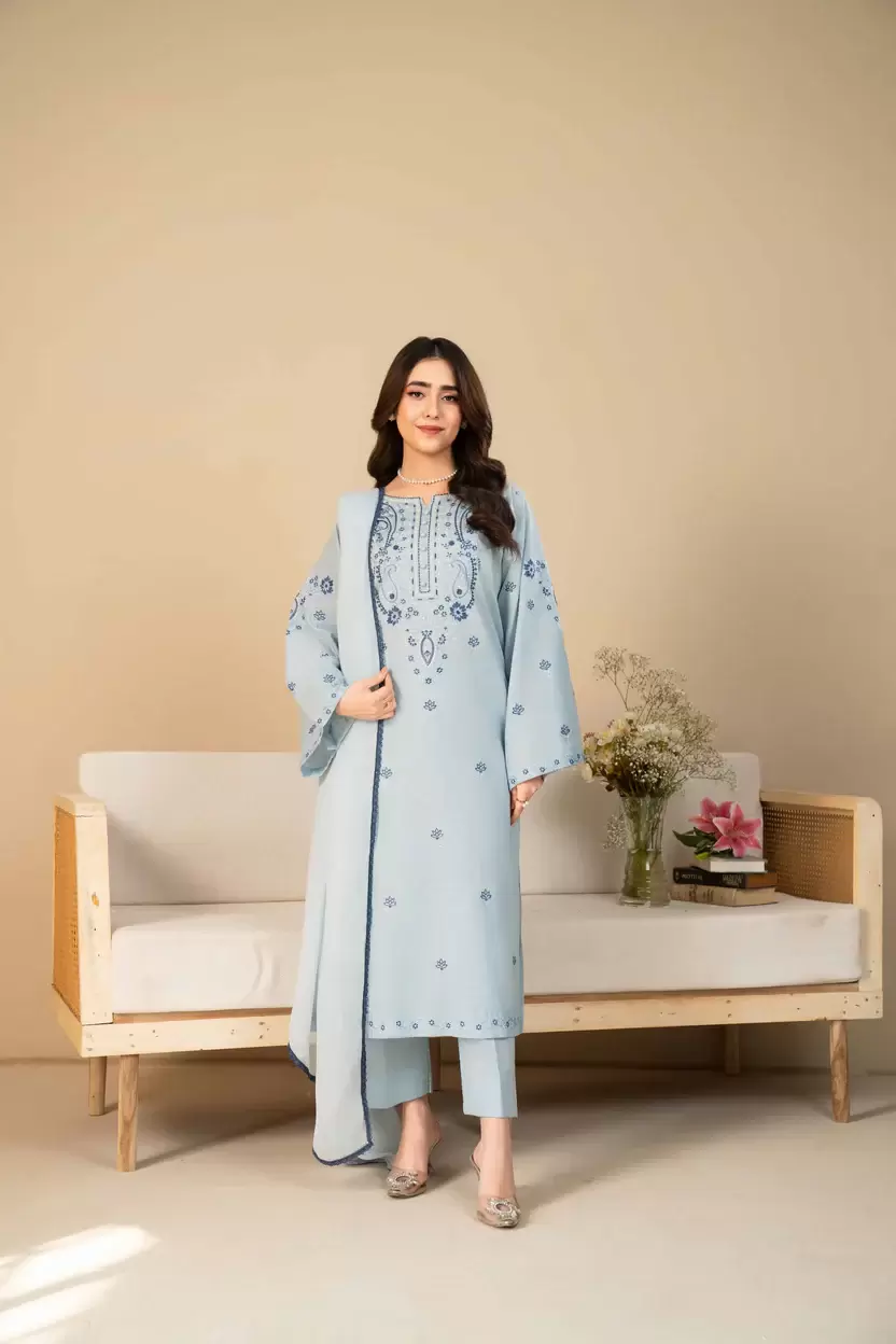 JANNAT 3-Piece Embroidered