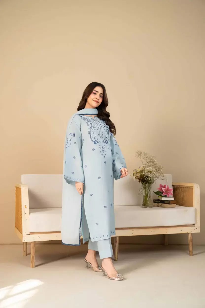 JANNAT 3-Piece Embroidered - thumbnail 3