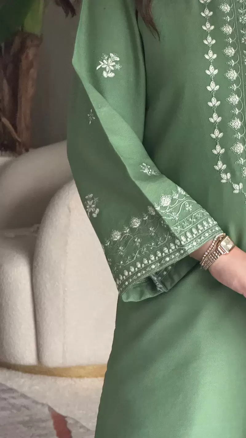 Suroor 3-Piece Embroidered China Lawn summar Suit - thumbnail 2