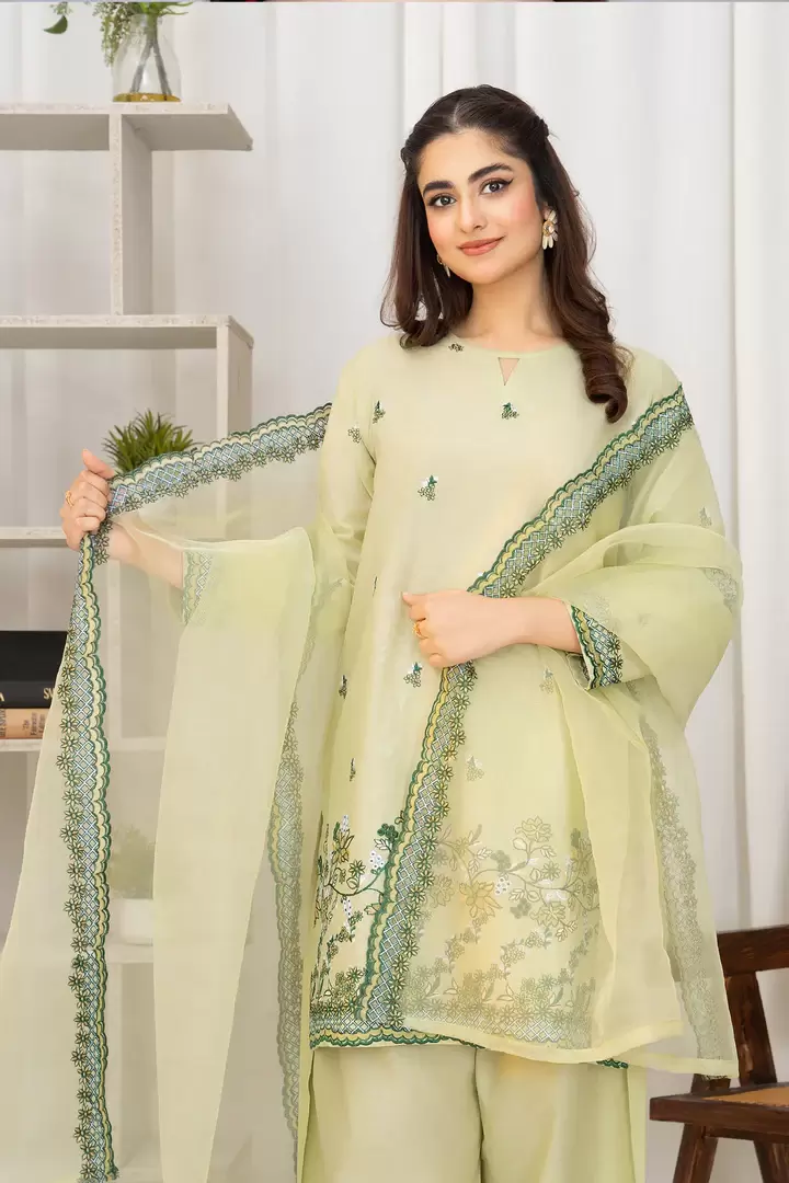 Nayirah 3-Piece Embroidered Lawn Suit - thumbnail 5